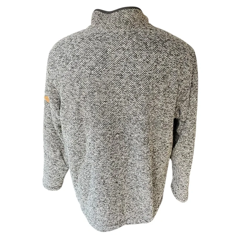 Orvis Classic Collection Men’s XL Gray Sherpa-Lined Quarter Zip Pullover Sweater